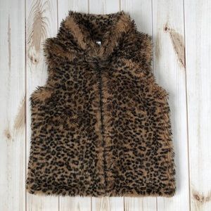 Leopard Print Girls Vest